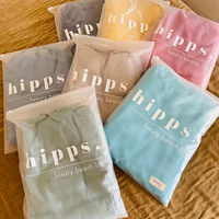 Emballage en plastique personnalisé pour t-shirt, vêtements, avec fermeture éclair, logo, sac en polyéthylène givré avec fermeture éclair EVA pour vêtements