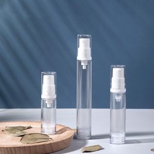 Botella de vacío de suero portátil de lujo, redonda vacía, personalizada, como plástico, 5ml, 10ml, bomba de loción sin aire, botella de crema para el cuidado de la piel - Product Image 1