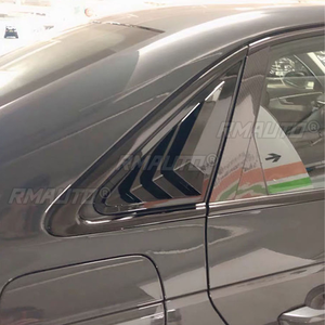 2PCS Cache-volets de fenêtre arrière de voiture pour Audi A4 S4 B8 Berline 2009-2016, persiennes de vitre latérale, garniture de ventilation, accessoires de style automobile - Product Image 4