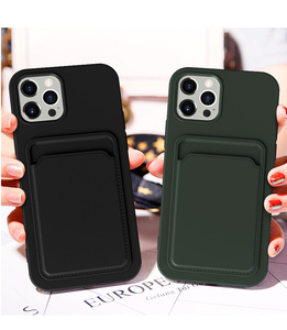 Funda de teléfono de TPU de alta calidad, 1,2mm, con soporte para tarjeta, para apple <span class=keywords><strong>iphone</strong></span> 14 x xs 13 12 11 pro max <span class=keywords><strong>mini</strong></span> xr 7 <span class=keywords><strong>8</strong></span> plus - Product Image 6