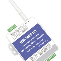 WAYHANG WH-500T Controlador de Alarma Inalámbrico GSM 4G de 2 Canales con Monitoreo de Temperatura de Precisión, Control Remoto por SMS, Llamadas y Aplicación