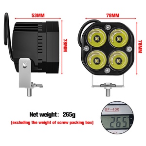 Barre lumineuse LED 4x4, projecteurs LED 3 pouces, éclairage tout-terrain 12V 24V, projecteur blanc jaune, lampe de travail, lampe antibrouillard, lampe de conduite - Product Image 6