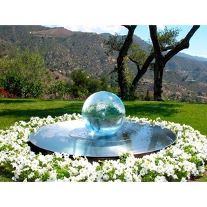 <span class=keywords><strong>Fontaines</strong></span> d'eau extérieures pour jardins et parcs, boules de fontaine en acier inoxydable 304, écran LED, couleur et taille personnalisées, OEM/ODM disponibles - Product Image 4