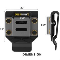 HXX JZ055C Perceuse à percussion Offre Spéciale Pistolet à clous Ruban à mesurer Étanche ABS Ceinture Perceuse Porte-foret Maison Spécial Sac Pièces Accessoires