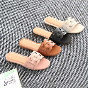 Fashionable Open-toe <b>Summer</b> New Style Sandals Flat Bottom Selling Well Breathable and Lightweight Women's <b>slippers</b> and Durable - Product Image 1