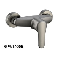 Keran Pencampur Air Panas/Dingin Stainless Steel dengan Inti Katup Keramik Desain Modern Eropa Dipasang di Dinding untuk Penggunaan Hotel