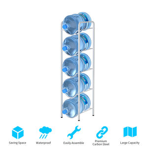 Ofis ev Metal 5 katlı su şişesi depolama rafı, 5 galon su şişesi tutucu raf - Product Image 3