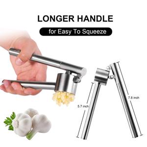 Wholesale Hot Selling 304 Stainless Steel Garlic <b>Press</b> Mincer Tool <b>Fruit</b> & Vegetable Crusher Peeler Set - Product Image 6