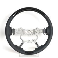Volant en fibre de carbone LED avec cuir et bois de pêche, sport haut de gamme, fond plat, prise en main améliorée, remplacement pour la plupart des modèles