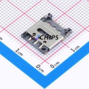 SIM301-FYB6AH1.5 SIM Card Connector SMD Connector Flip Cover Type Nano SIM Card Card Holder 1.5mm - Product Image 1