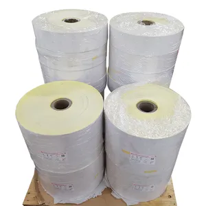 Etiqueta térmica adhesiva de tamaño personalizado, rollo de papel recubierto Jumbo, la mejor calidad