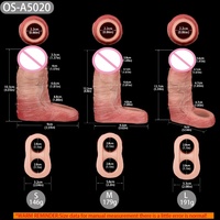 ORALSX Manchon de pénis ouvert, Agrandisseur de pénis, Améliorateur sexuel pour couples, Manchon creux pour pénis, Jouets sexuels pour couples