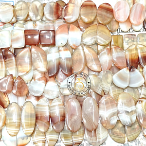 Venta al por Mayor de Cabujones de Ágata de Botsuana, Gemas Semipreciosas Naturales Multicolores de Diferentes Formas, 20-30 mm, 2-8 g, Joyería de Ágata de Botsuana - Product Image 4