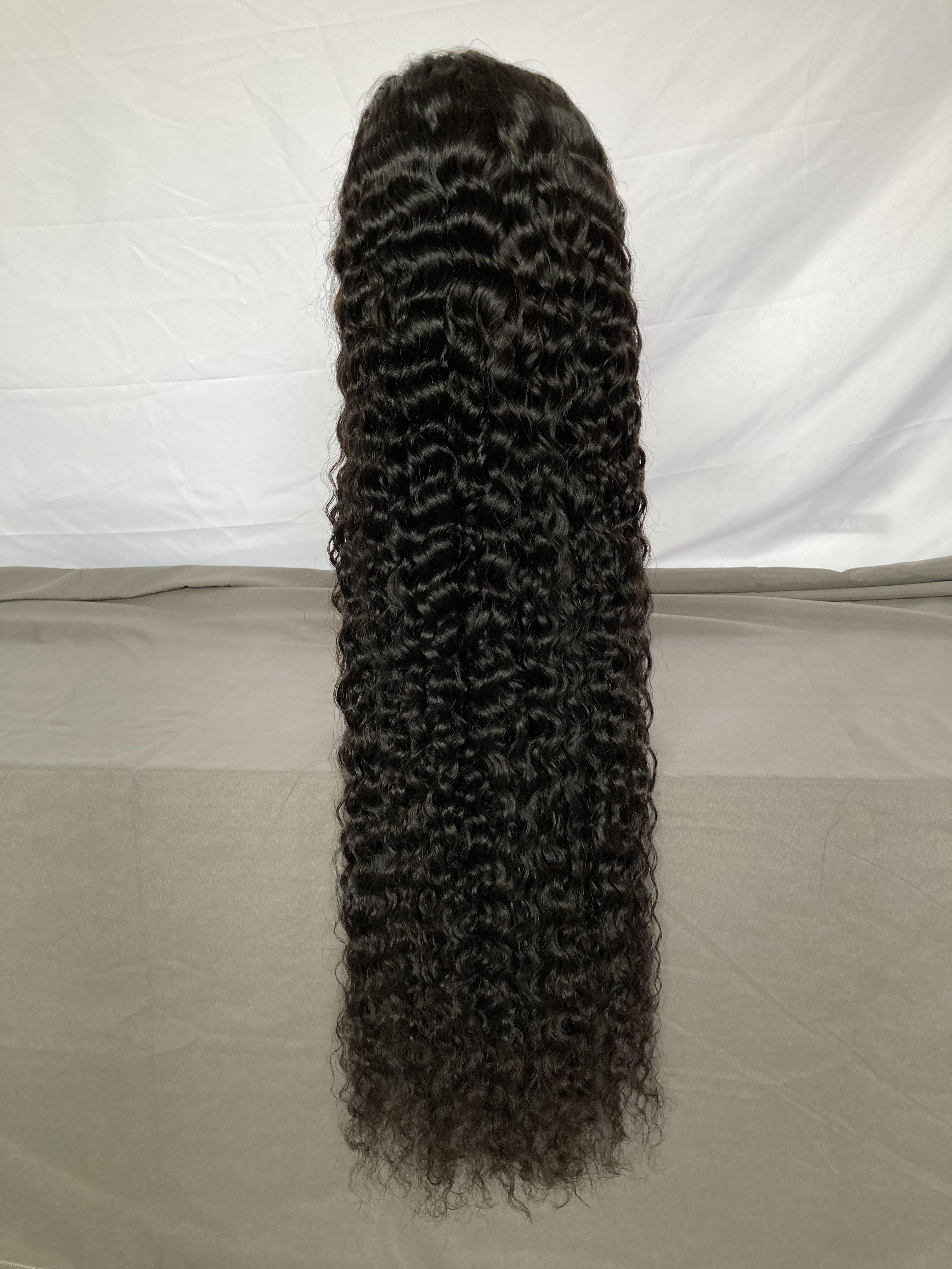 transparent lace curly