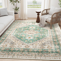 Tapis personnalisé imprimé Benyi, style persan, lavable en machine, avec dos antidérapant, tapis de salon personnalisable, grand format, certifié OEKO-TEX