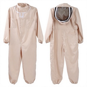 Pakistan <b>Bees</b> Brown Polyester Cotton Full Body One-piece Anti <b>Bee</b> <b>Suit</b> Size L for Beekeepers Beekeeping Tools - Product Image 3