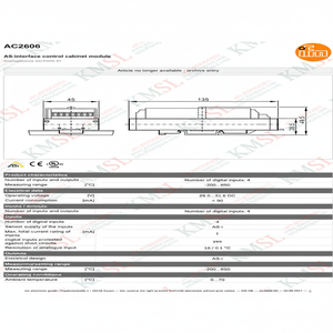 IFM AC2606อนาล็อกอินพุตเป็นอินเตอร์เฟสโมดูลกับเครือข่ายอีเทอร์เน็ต/IP - Product Image 1