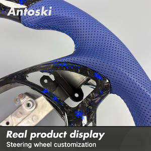 <span class=keywords><strong>Volant</strong></span> de direction en fibre de carbone forgée bleu véritable personnalisé avec affichage LED intelligent, style sport pour Infiniti G37 <span class=keywords><strong>G25</strong></span> G35 QX50 QX60 QX70 - Product Image 4
