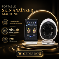 Analyseur de peau portable 8 spectres, machine d'analyse cutanée IA, scanner intelligent d'analyse de la peau du visage, analyseur de peau Asia Q2