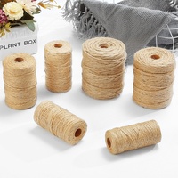 Approvisionnement transfrontalier en stock – Corde en jute de 1 mm à 3,8 mm pour tissage textile artisanal, décoration, couleur naturelle, ficelle décorative brute