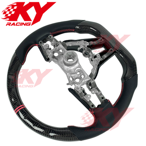 Volante Deportivo de Fibra de Carbono Personalizado en Cuero Genuino para Mazda CX30 Speed 3 2010-2026, Compatible con Mazda 6 CX-3 CX-5 RX-8 - Product Image 3