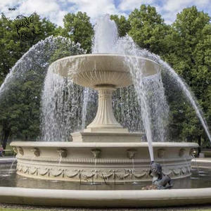 Projet de Développement <span class=keywords><strong>Immobilier</strong></span> BLVE, Décoration, Grand Jardin Extérieur Européen, Statues de Dieux Grecs, Fontaine en Marbre Blanc Poséidon - Product Image 6