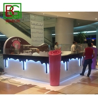Kiosque de crème glacée de Style moderne, présentoir de table, pour aliments, ou thé, panier à bulles, créatif, nouveau Style