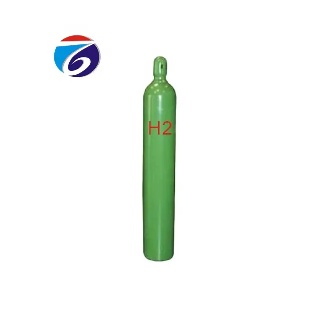 Gas hidrógeno de acero sin costuras, 40L, Color verde, Industrial, precio