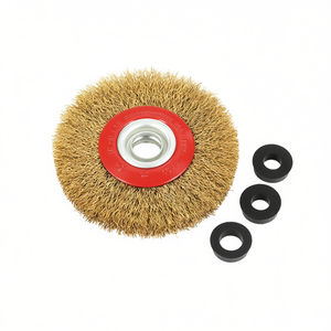 Cepillo Circular Ttake de 150x25 mm con Alambre de Acero Inoxidable y Eje de 20 mm para Amoladoras de Banco - Product Image 2