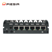 Mini enrutador sin ventilador para PC, dispositivo enrutador con núcleo cuádruple J1900, 6 RJ45 LANs Nics, Openwrt, 6x i225 2,5G pfSense Firewall