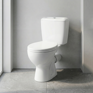 Luxury Ceramic Two Piece Water Closet Toilet Bowl with Dual Flush Floor Mounted Siphonic Jet Flushing for Hotel - Product Image 2