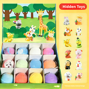 Juguetes de Baño para Niños, Bombas de Baño con Sal, Bolas de Espuma para Baño, Caja de Regalo con Bolas de Baño Sorpresa para Niños - Product Image 2