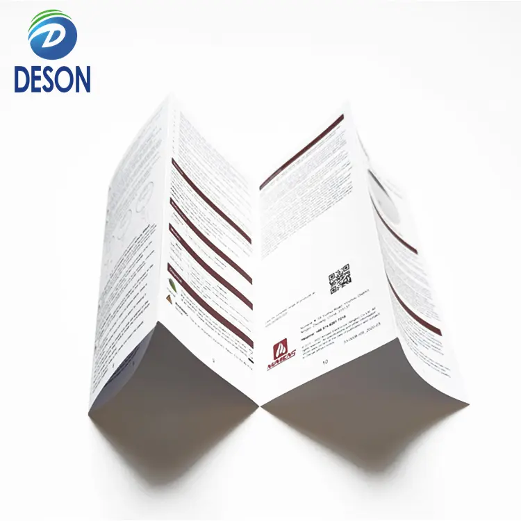 Deson sản phẩm tùy chỉnh dược phẩm Hướng dẫn sử dụng in ấn sách in Offset tập sách in hai mặt in