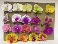 EG-A254 bonne qualité une pièce orchidée fleurs en plastique orchidée fleur orchidée bouquet pour la décoration de mariage à la maison