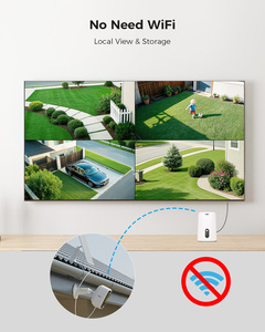 Kit de Vigilancia con Cámara Solar Inalámbrica para Exteriores Hiseeu, Sistema de CCTV WiFi de 4MP, Modelo WK-4C90 OEM - Product Image 2