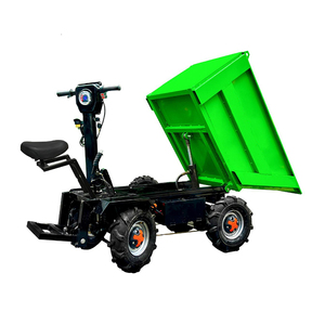 Stainless Steel Hand Push Ash Truck Breeding Pull Manure Feed Dump Trolley Mortar Brick <b>Transport</b> Small Dump Truck Hand Ash Truc - Product Image 2