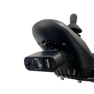 KSM-L02 Universal Mounted LED Lights for Wheelchairs <b>3</b> <b>Pin</b> XLR Head Electric Wheelchair Headlight with USB Port Phone Charger - Product Image 2