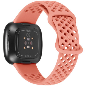 Bracelets de remplacement en silicone respirant avec trous, compatibles avec <span class=keywords><strong>Fitbit</strong></span> <span class=keywords><strong>Versa</strong></span> <span class=keywords><strong>3</strong></span>, bracelet de montre de sport étanche pour <span class=keywords><strong>Fitbit</strong></span> Sense - Product Image 4