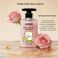Gel de Ducha OEM Luminoso e Hidratante con Aroma a Flor de Durazno para Hombres y Mujeres con Ácidos de Frutas y Fragancia Añadidos