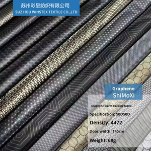 <span class=keywords><strong>Tissu</strong></span> en graphène noir-or doublé de feuille, résistant à l'abrasion, <span class=keywords><strong>brocart</strong></span>, doublure thermique, accumulation de chaleur, chauffement rapide - Product Image 3