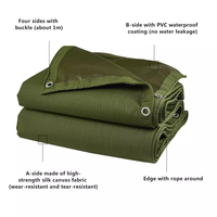 Couverture de bâche en toile imperméable Ncf bâche en toile cirée en tissu de canard robuste avec œillets en laiton antirouille