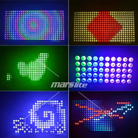 Panneau lumineux matriciel LED DMX 5x5 à haute luminosité, 25 LED RGBW 4-en-1 de 10W, pour équipement DJ