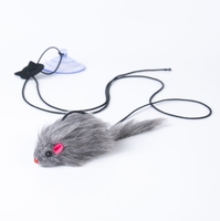 Desain baru dalam ruangan pintu gantung Mouse kecil lucu tongkat mainan bulu kucing interaktif
