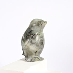 Sculpture de pingouin en cristal sculpté à la main, de haute qualité, pierre précieuse de guérison énergétique, figurine pour la décoration de la maison et du bureau, vente en gros - Product Image 5