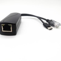 Divisor PoE Gigabit 5V 2.4A Tipo-C IEEE 802.3af/at para Switch, Cámara IP/AP, Adaptador 10/100/1000Mbps con 8 Puertos