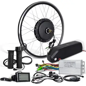 Pièces de vélo électrique 500w 1000w, kit de vélo électrique 2000w 26 pouces, kit de conversion de vélo électrique avec batterie en option, vente en gros d'usine