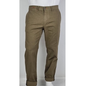 La Moustache Noire Marque Alien Ash Altea Couleur Grillé Pantalon Chinois Slim Fit Avec Pantalon En Tissu Lavé - Product Image 1