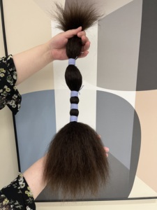 Venta caliente 100% Real Virgin Brazilian Hair Bulk Kinky Straight Wet and Wavy #2 Extremos doblemente dibujados - Product Image 2