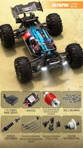 Coche RC sin Escobillas de 80 KM/H 1/16 ZLL SG116 MAX SG116MAX, Juguetes de Control Remoto, Vehículo Todoterreno de Alta Velocidad para Niños y Adultos - Product Image 6