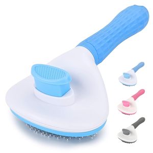 Round Head Slicker Comb for Cats and Dogs Gentle Grooming <b>Brush</b> for Removing Loose Fur Mats Dander and Improving <b>Pet</b> Coat Health - Product Image 1